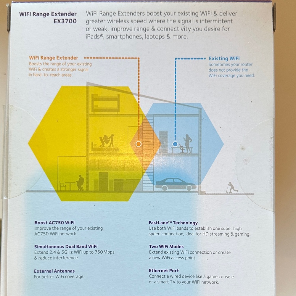 NETGEAR Essentials Edition WiFi Range Extender - Gray - Picture 3 of 5